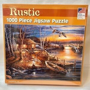 Jigsaw Puzzle Great American Puzzle Factory Rustic Droppin' in 1000pc NEW SEALED